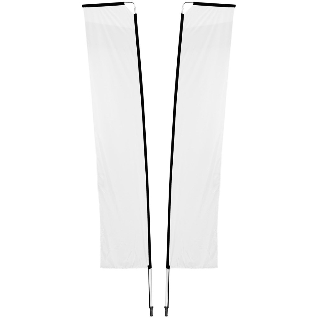 Legend 4M Sublimated Telescopic Double-Sided Flying Banner - 1 complete unit - Image 8