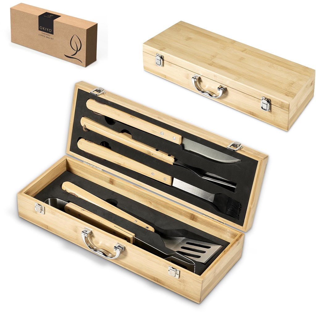 Okiyo Yakiniku Bamboo 5-Piece Braai Set - Image 8