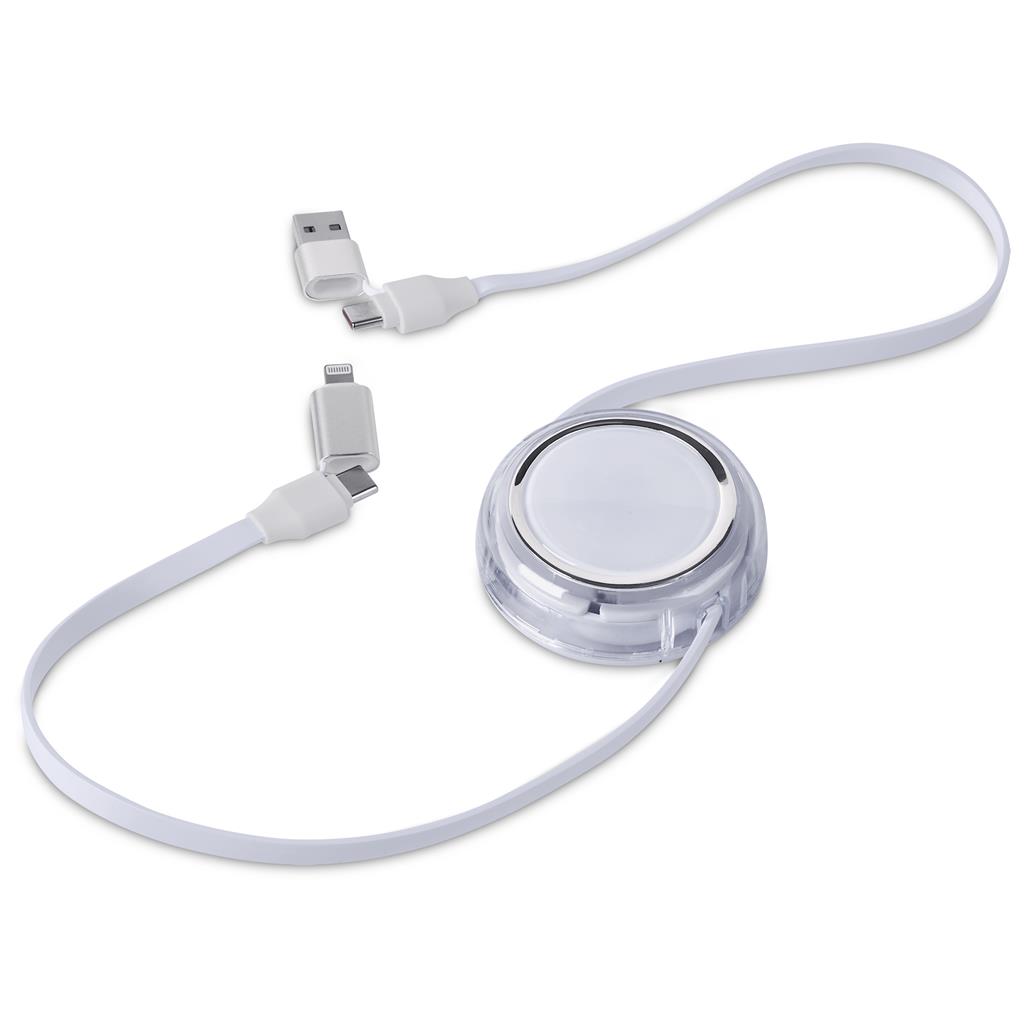 Swiss Cougar Luanda 4-in-1 Retractable Fast Charge 240W Power Delivery Cable - Image 2