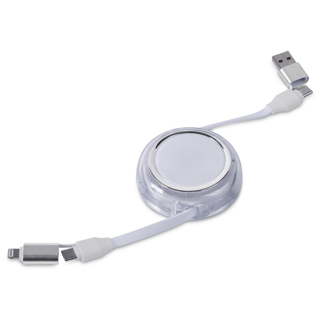 Swiss Cougar Luanda 4-in-1 Retractable Fast Charge 240W Power Delivery Cable - Image 5