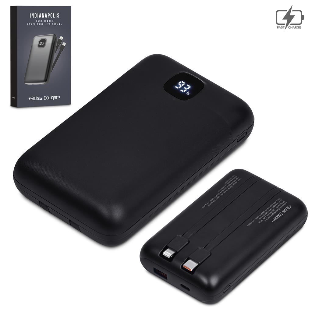 Swiss Cougar Indianapolis Fast Charge 22.5W Power Bank - 20 000mAh - Image 5