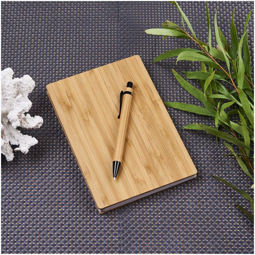 Okiyo Yahari Bamboo Notebook & Pen Set - Image 9