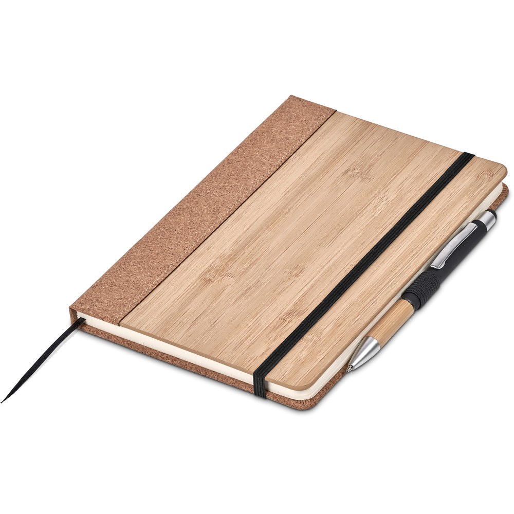 Okiyo Eri Bamboo & Cork Notebook & Pen Set - Image 8