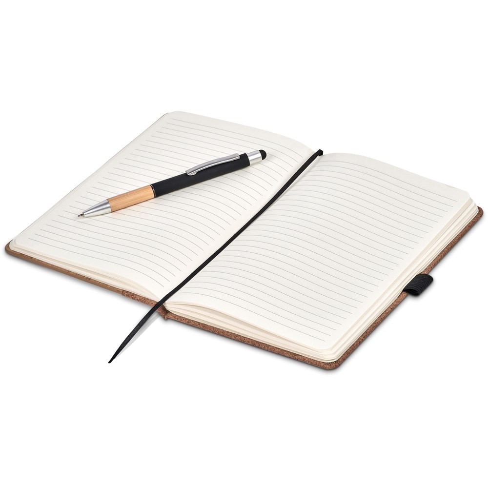 Okiyo Eri Bamboo & Cork Notebook & Pen Set - Image 5