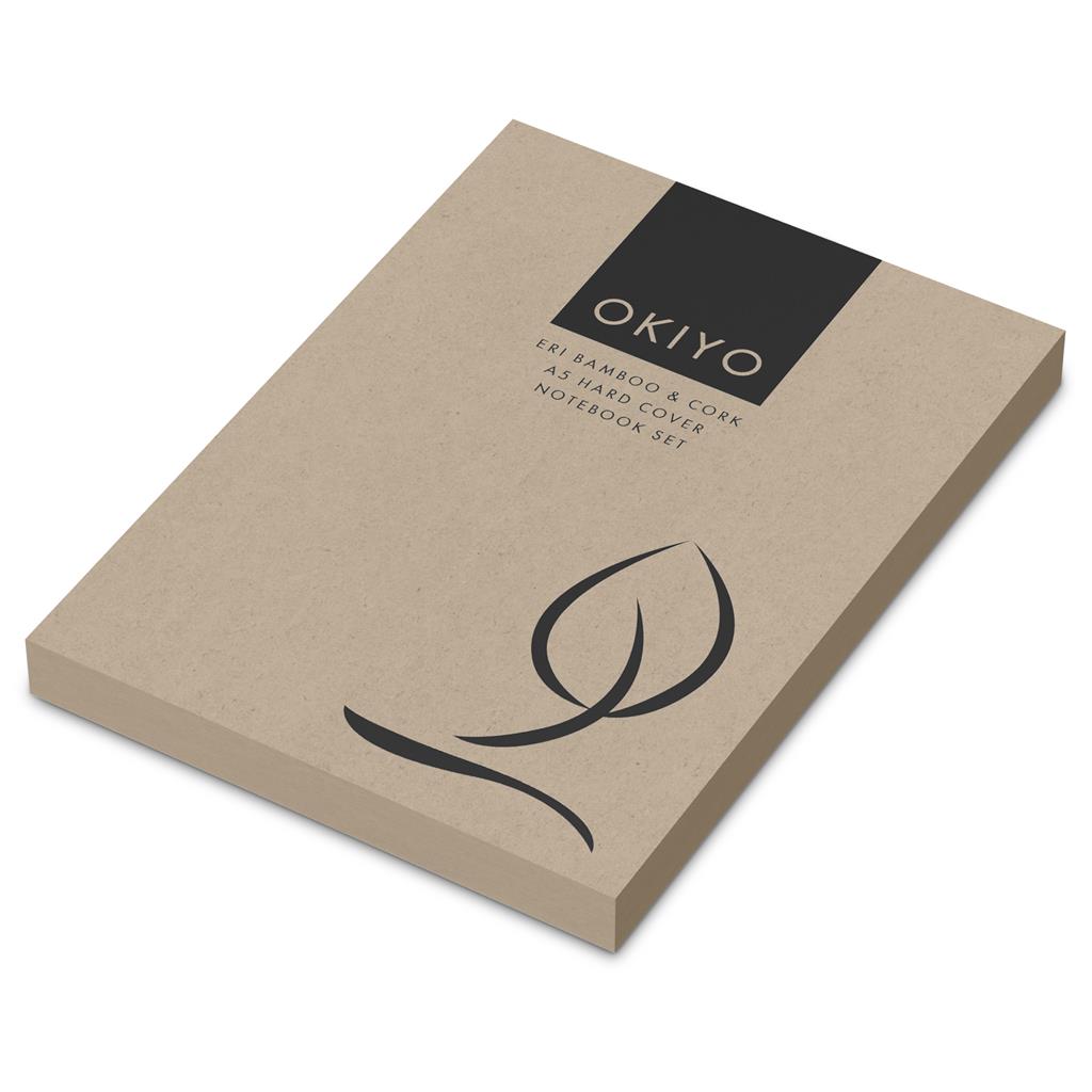 Okiyo Eri Bamboo & Cork Notebook & Pen Set - Image 7