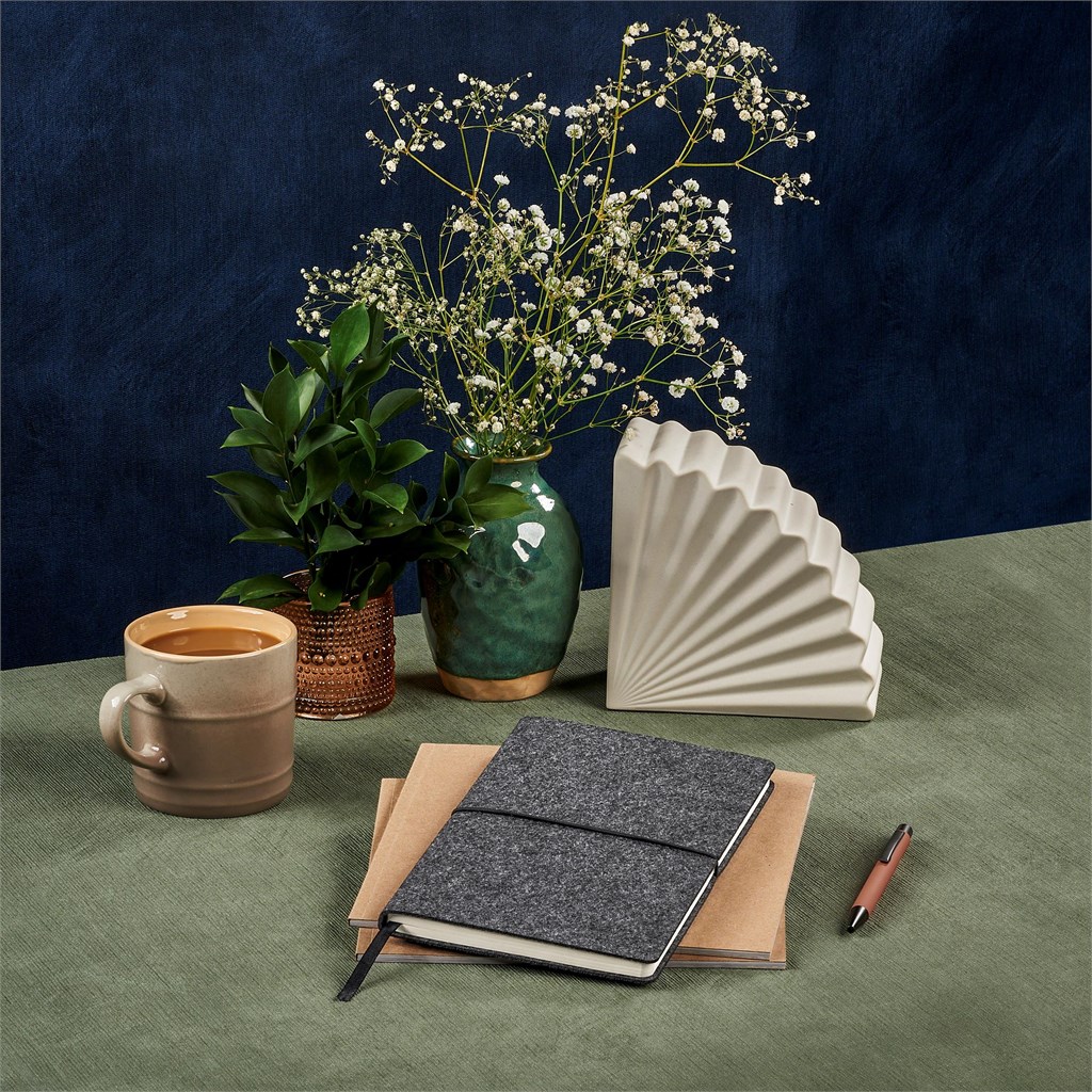 Okiya Rika Recycled Felt Soft Cover notebook - Image 4
