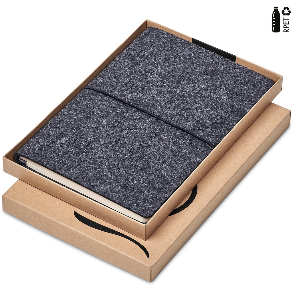 Okiya Rika Recycled Felt Soft Cover notebook - Image 3