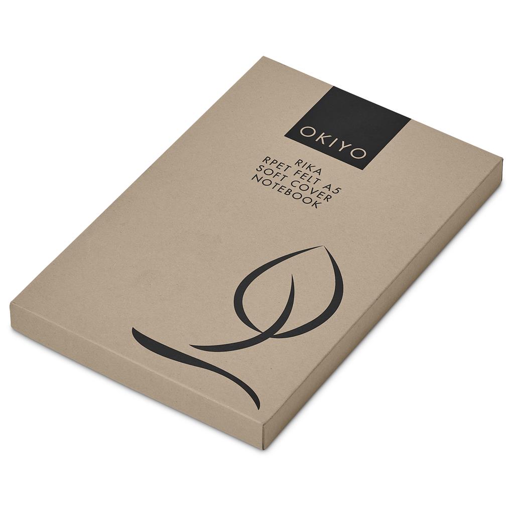 Okiya Rika Recycled Felt Soft Cover notebook - Image 2