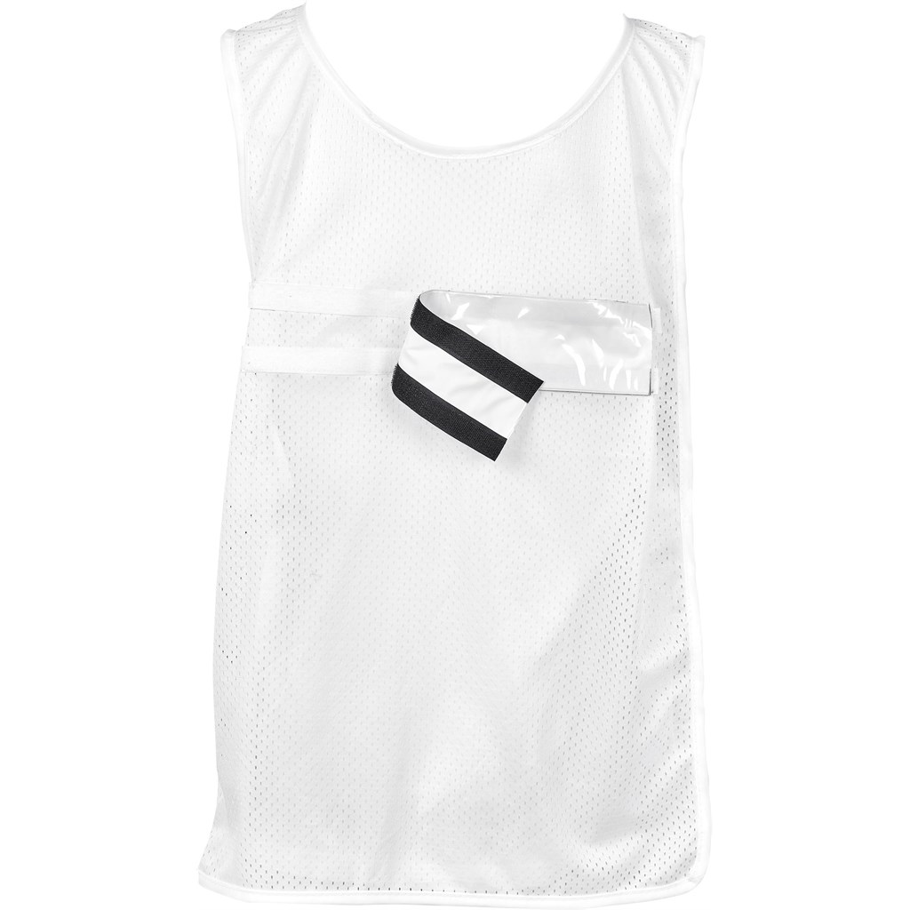 Hoppla Jackal Caddy Bib with PVC Name Sleeve-White - Image 5