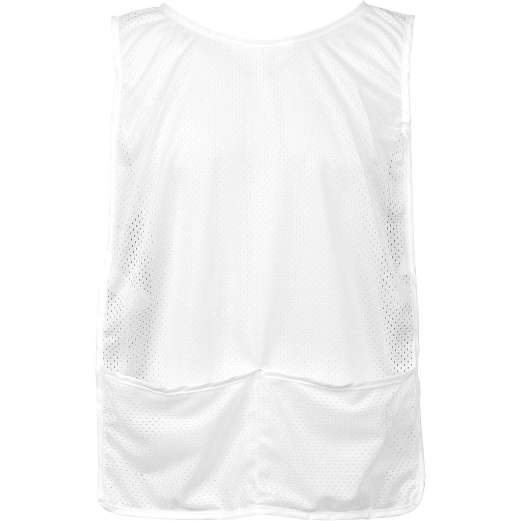 Hoppla Jackal Caddy Bib with PVC Name Sleeve-White - Image 3