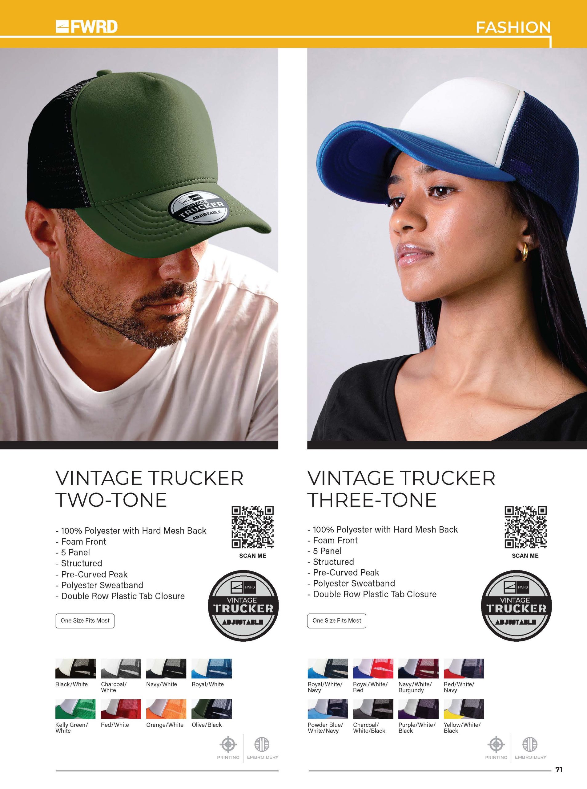 Vintage Trucker Three Tone Cap - Image 2